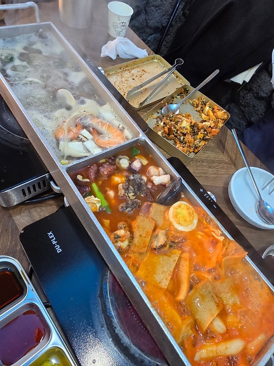 济州章鱼海鲜拉面:双拼海鲜锅