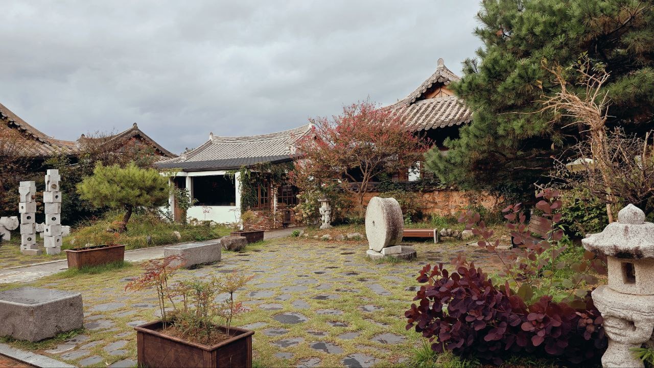 全州韩屋村City walk:庭院