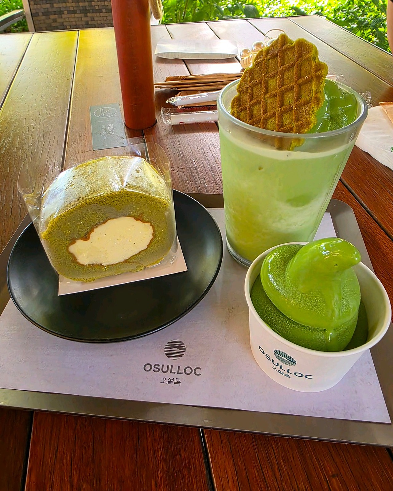 Osulloc绿茶饮品与甜点