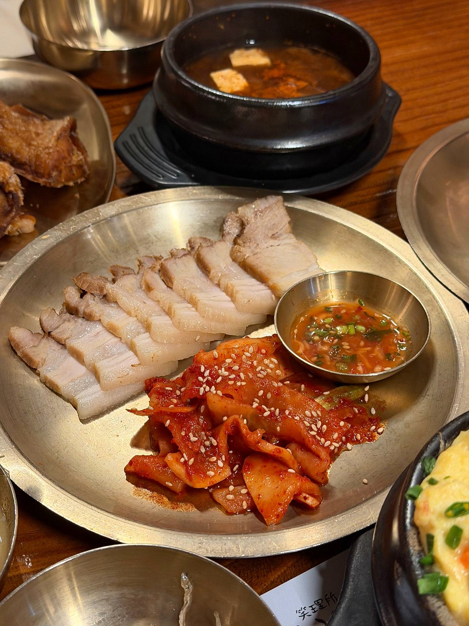 소리소 시골밥상 五花肉与酱蟹